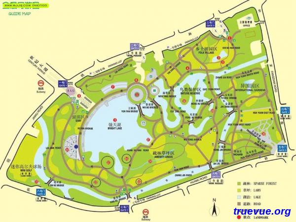 上海世纪公园地图