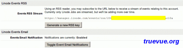 Linode事件RSS订阅功能